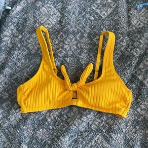 yellow bathing suit top